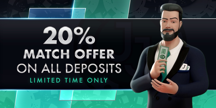 20% Bonus on all deposits