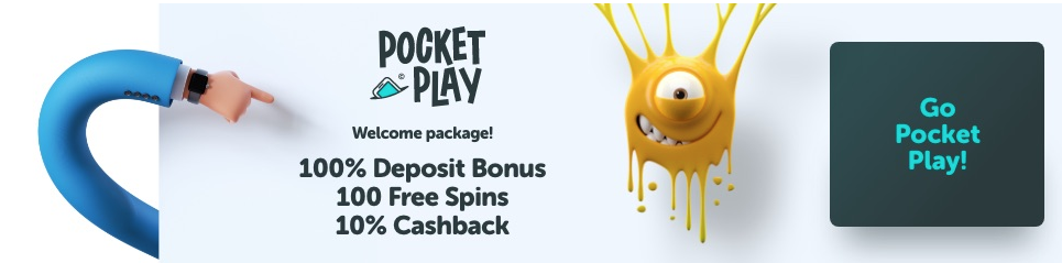 Pocketplay – New Casino with 3 Bonuses
