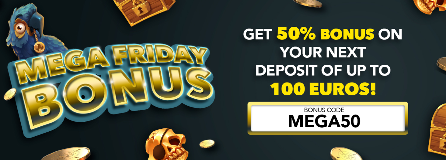 50% Bonus up to 100€