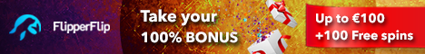 Flipperflip: Get 2 bonuses + 100 Freespins